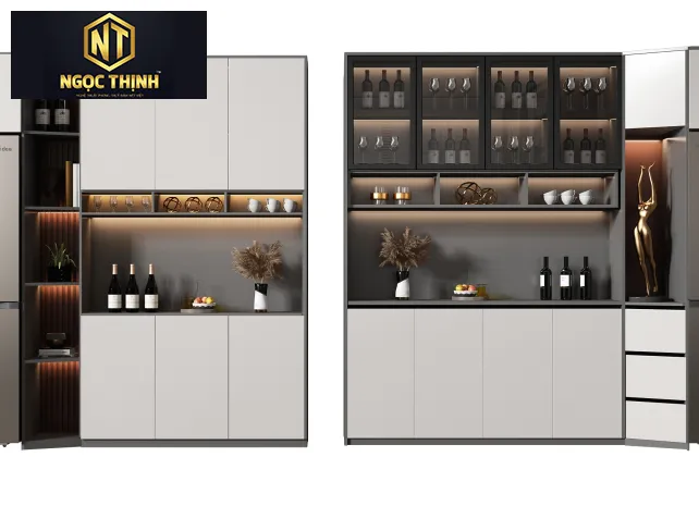 TỦ RƯỢU NGỌC THỊNH SẮT MẠ CHROME
